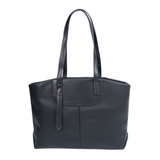 Black Classic Shoulder Tote Bag for Women