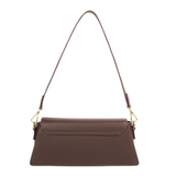 Brown Asymmetric Top Handle Handbag for Women