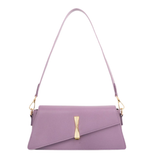 Lilac Asymmetric Top Handle Handbag for Women