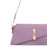 Lilac Asymmetric Top Handle Handbag for Women