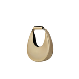 Metallic Gold Crescent Evening Handbag