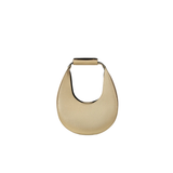 Metallic Gold Crescent Evening Handbag