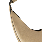 Metallic Gold Crescent Evening Handbag