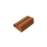 Tan Textured Flap Handbag